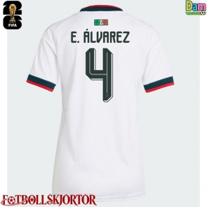 Mexiko Edson Alvarez #4 Bortatröja Dam VM 2026 Kortärmad